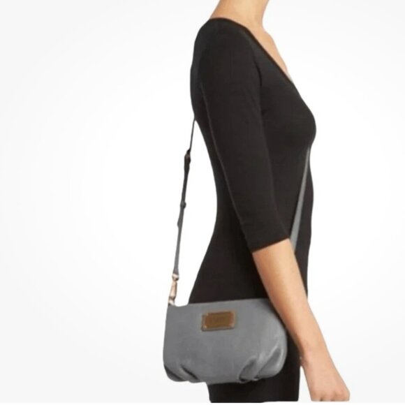 Marc by Marc Jacobs Classic Q Percy Crossbody Gray Pebbles Leather Bag Small - Picture 13 of 13
